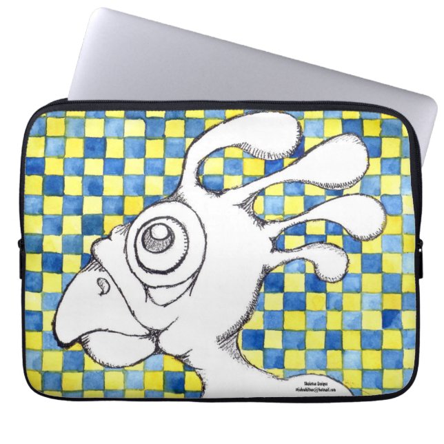 Capa Para Notebook A bolsa de laptop 13" da galinha (Frente)