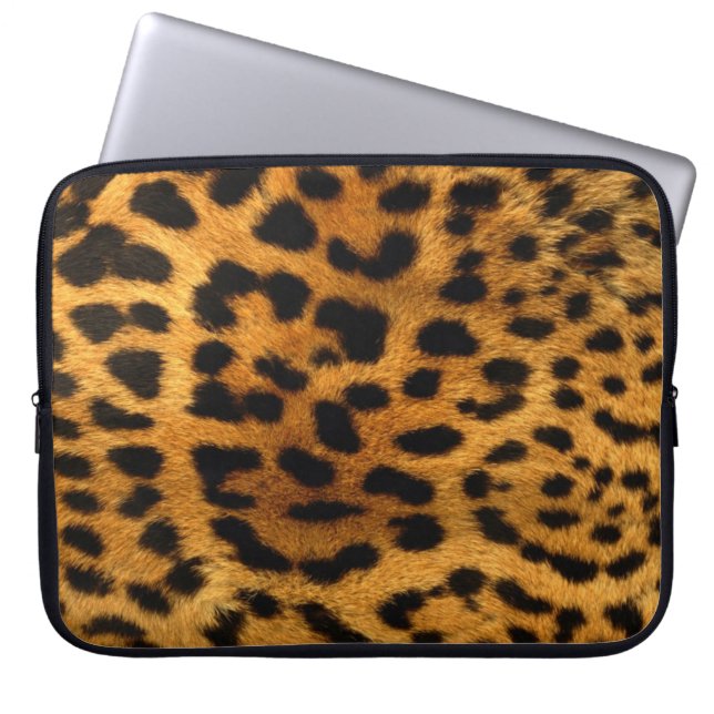 Capa Para Notebook A bolsa de laptop 15" do neopreno da chita (Frente)