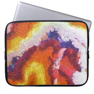 Capa Para Notebook A bolsa de laptop 15" Rocha-Magma quente 2 da