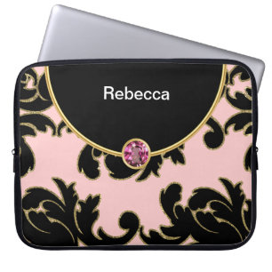 Capa Para Notebook A bolsa de laptop chamativo do monograma