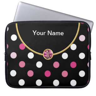 Capa Para Notebook A bolsa de laptop chamativo do monograma