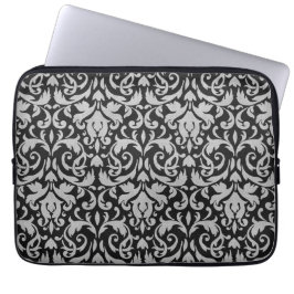 Capa Para Notebook A bolsa de laptop cinzenta preta na moda & da
