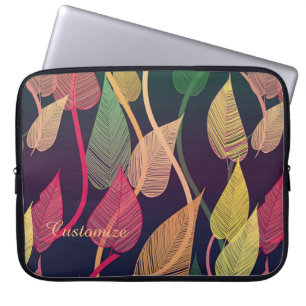 Capa Para Notebook A bolsa de laptop colorida do teste padrão das