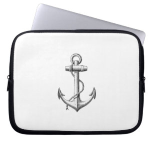 Capa Para Notebook A bolsa de laptop da âncora do vintage
