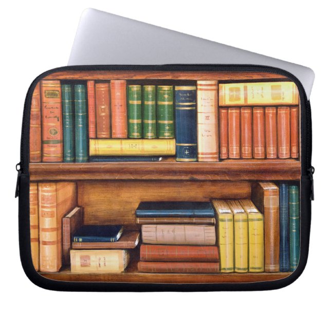 Capa Para Notebook A bolsa de laptop da estante da biblioteca do (Frente)