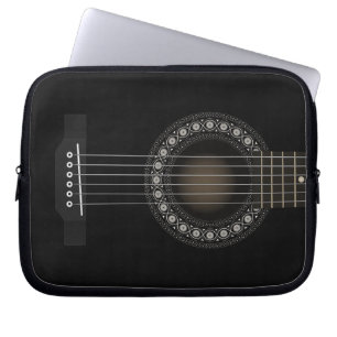 Capa Para Notebook A bolsa de laptop da guitarra acústica