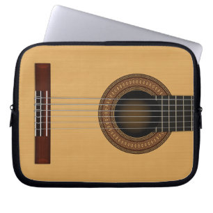 Capa Para Notebook A bolsa de laptop da guitarra acústica