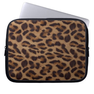 Capa Para Notebook A bolsa de laptop da ilusão da pele do leopardo