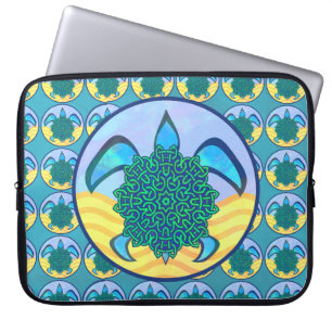 Capa Para Notebook A bolsa de laptop da tartaruga do nó