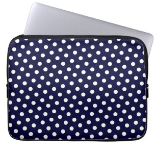 Capa Para Notebook A bolsa de laptop das bolinhas dos azuis marinhos