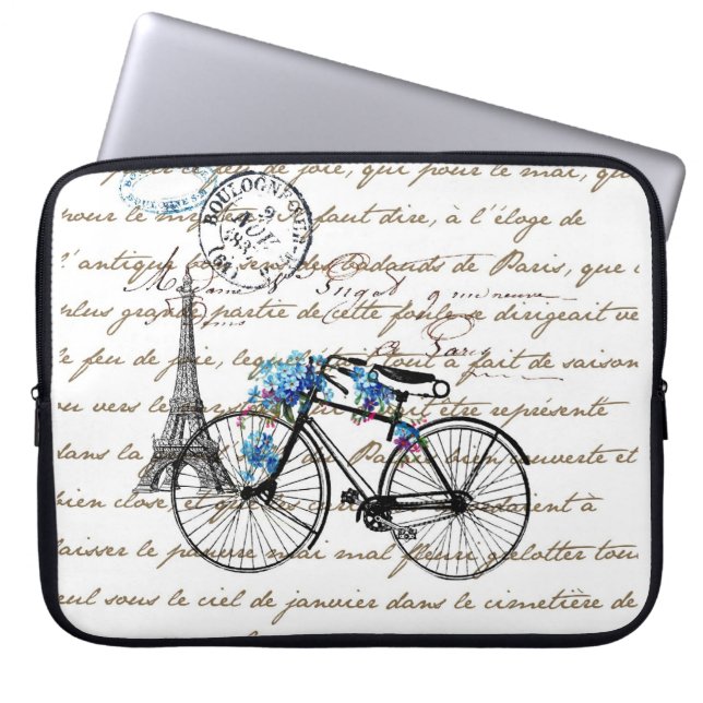 Capa Para Notebook A bolsa de laptop de Forgetmenot da bicicleta de (Frente)