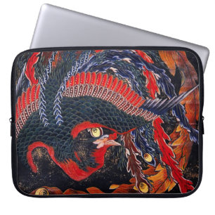 Capa Para Notebook A bolsa de laptop de Phoenix do japonês de Hokusa