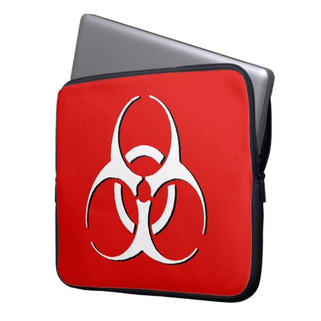 Capa Para Notebook A bolsa de laptop do Biohazard - osso clássico, (Frente Esquerda)