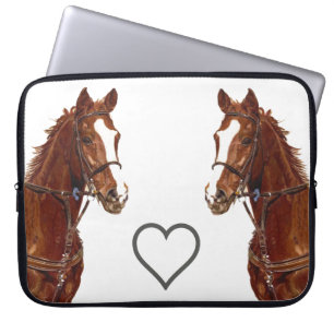 Capa Para Notebook A bolsa de laptop do cavalo do puro-sangue