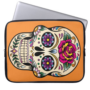 Capa Para Notebook A bolsa de laptop do crânio do açúcar