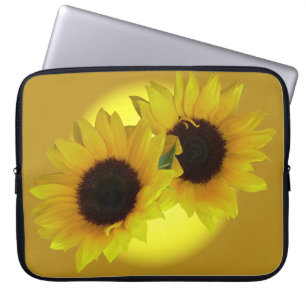 Capa Para Notebook A bolsa de laptop do girassol da caixa do laptop