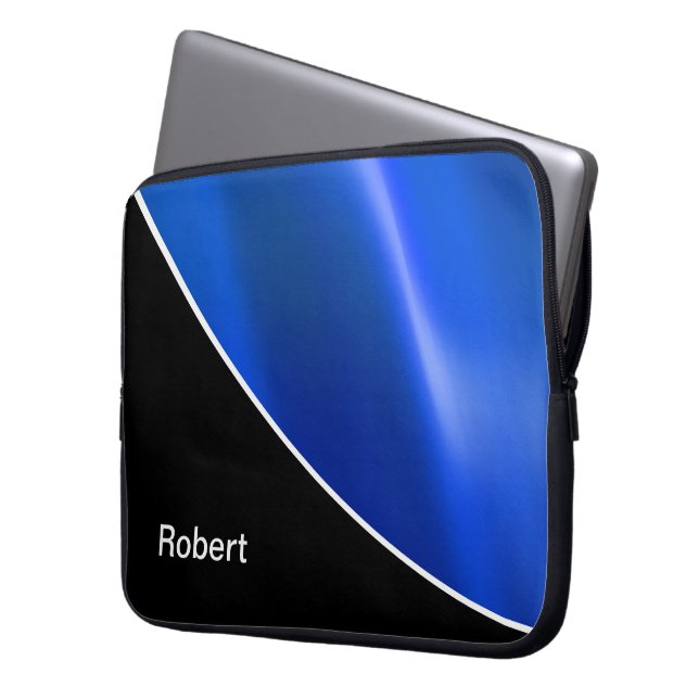 Capa Para Notebook A bolsa de laptop do monograma dos homens (Frente Esquerda)