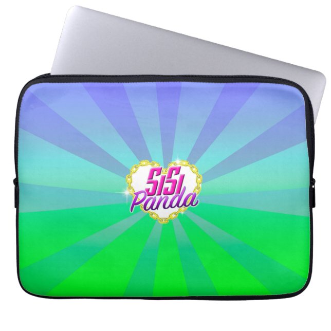 Capa Para Notebook A bolsa de laptop do neopreno de SiSiPanda 13 (Frente)