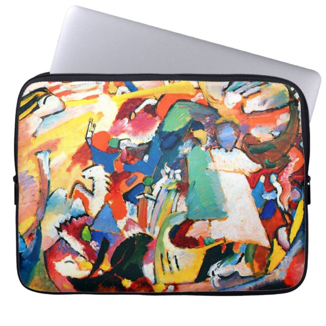 Capa Para Notebook A bolsa de laptop do neopreno de Wassily Kandinsky (Frente)