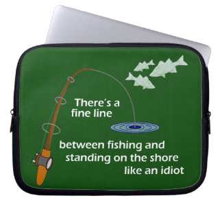 Capa Para Notebook A bolsa de laptop do pescador