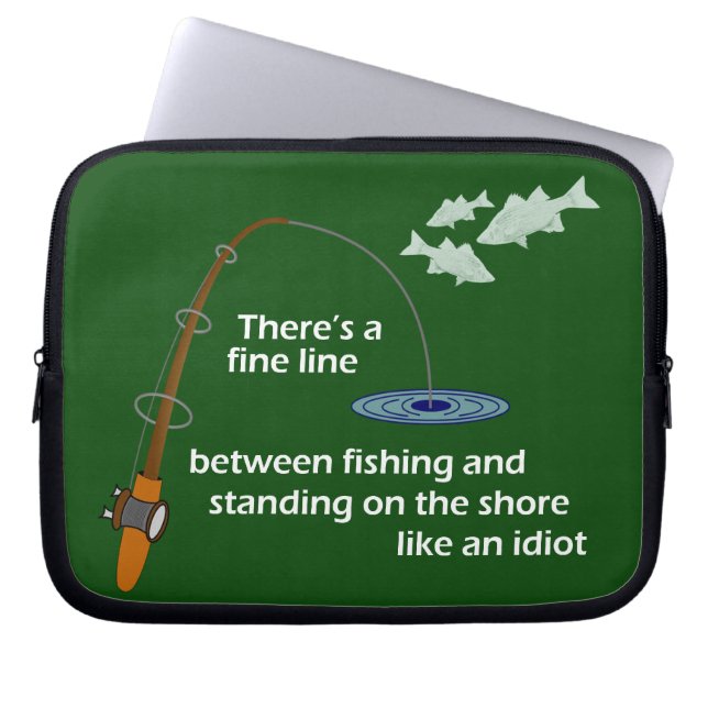 Capa Para Notebook A bolsa de laptop do pescador (Frente)