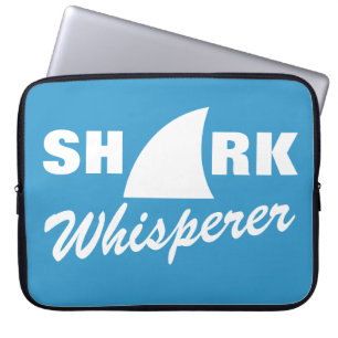Capa Para Notebook A bolsa de laptop do whisperer do tubarão