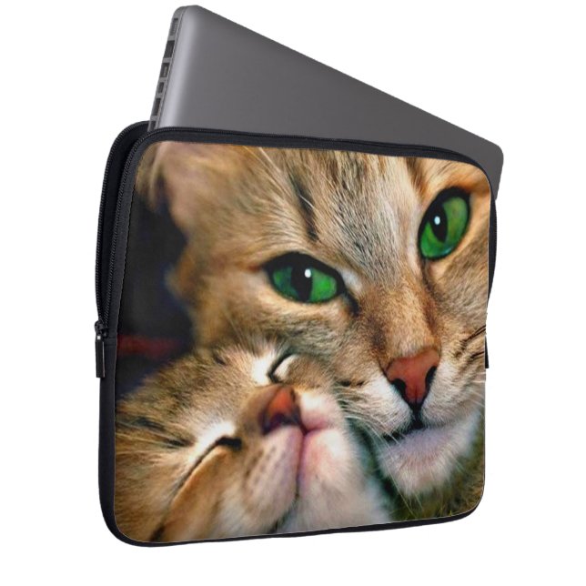 Capa Para Notebook A bolsa de laptop dos amantes do gato (Frente Esquerda)