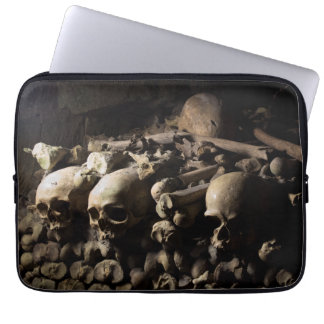 Capa Para Notebook A bolsa de laptop dos crânios dos Catacombs