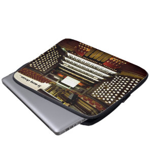 Capa Para Notebook A bolsa de laptop engraçada do órgão de tubula