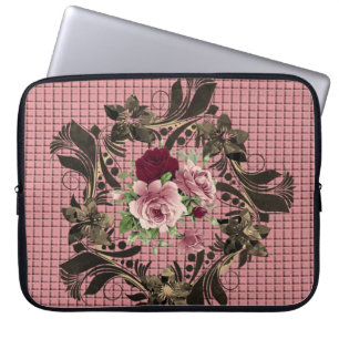 Capa Para Notebook A bolsa de laptop floral