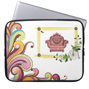 Capa Para Notebook A bolsa de laptop floral