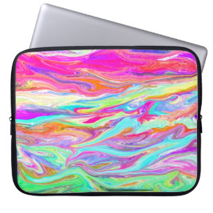 Capa Para Notebook A bolsa de laptop líquida do néon da cor