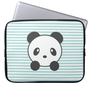 Capa Para Notebook A bolsa de laptop listrada da panda