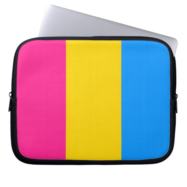 Capa Para Notebook A bolsa de laptop Pansexual da bandeira (Frente)