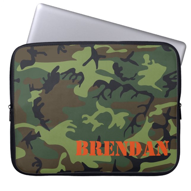 Capa Para Notebook A bolsa de laptop personalizada camuflagem de Camo (Frente)