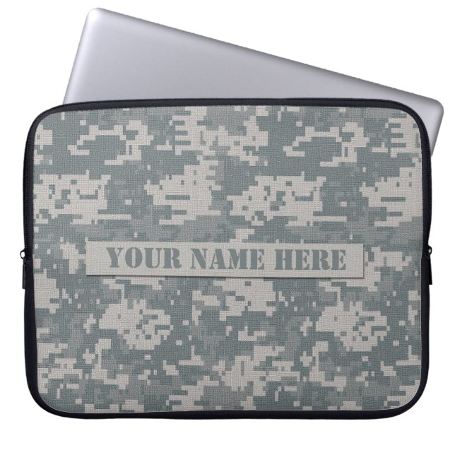 Capa Para Notebook A bolsa de laptop personalizada da camuflagem da (Frente)
