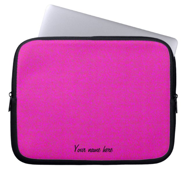 Capa Para Notebook A bolsa de laptop personalizada do rosa quente (Frente)