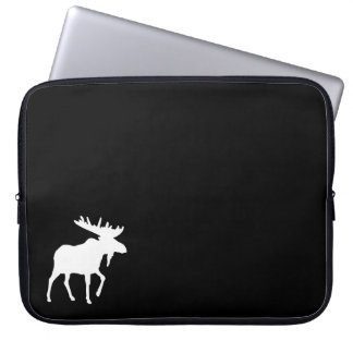 Capa Para Notebook A bolsa de laptop preta 15" dos alces