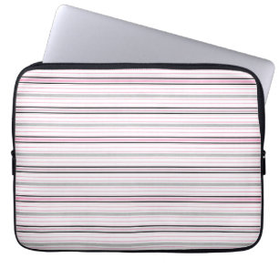 Capa Para Notebook A bolsa de laptop preta cor-de-rosa corajosa do