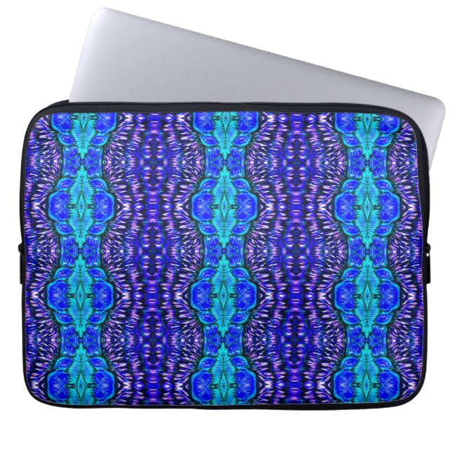 Capa Para Notebook a bolsa de laptop psicadélico do teste padrão do (Frente)