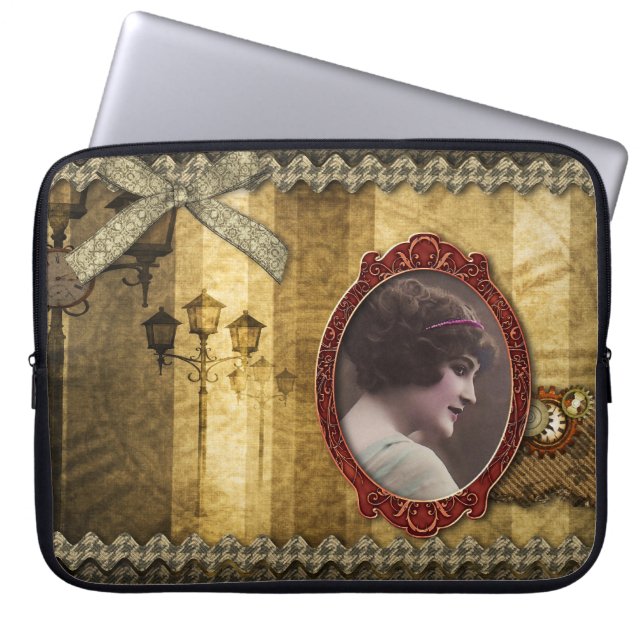 Capa Para Notebook A bolsa de laptop - romance de Steampunk, por (Frente)