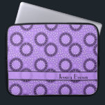 Capa Para Notebook A bolsa de laptop roxa das bolinhas das flores<br><div class="desc">Um design floral moderno com bolinhas e fundo pontilhado faz a sua bolsa de laptop do neopreno um cobrir atrativo para seu laptop. Personalize com seus detalhes ou suprima do texto para uma banda simples. Use a personalização ele característica para mudar a cor, o tamanho ou a pia batismal de...</div>