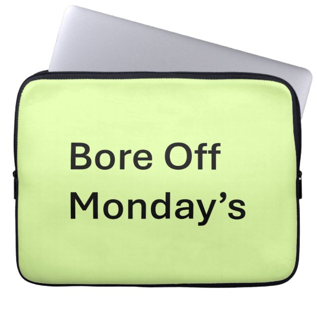 Capa Para Notebook A Bolsa de laptop sarcástica de segunda-feira (Frente)
