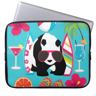 Capa Para Notebook A bolsa de laptop surfando do vagabundo engraçado