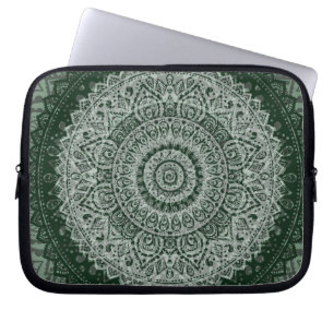 Capa Para Notebook A bolsa de laptop verde do Oriente Médio do teste