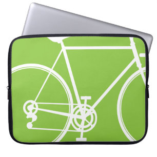 Capa Para Notebook A bolsa de laptop verde-maçã do design da