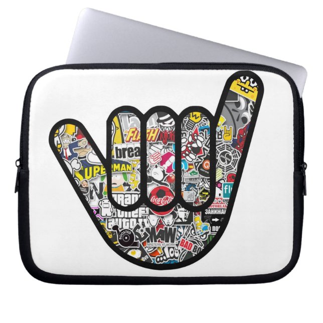 Capa Para Notebook A bolsa de neopreno computador (Frente)