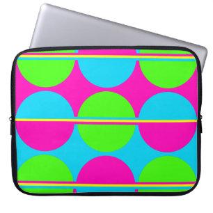 Capa Para Notebook A cerceta do rosa quente do verde limão do verão