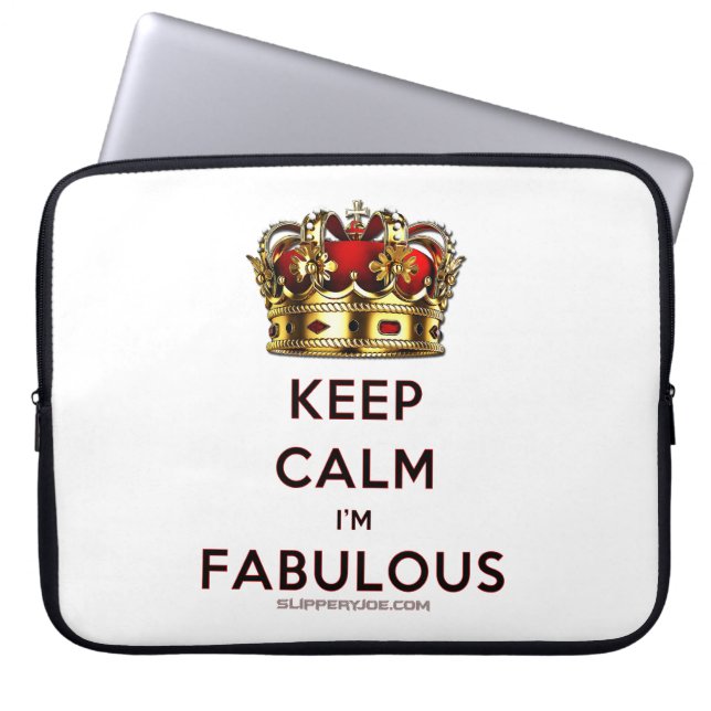 Capa Para Notebook A coroa dourada vermelha fabulosa calma da Slipper (Frente)