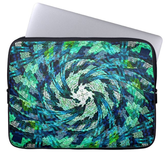 Capa Para Notebook A girar ondas geométricas... (Frente)